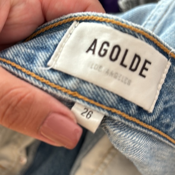 Agolde Suburbia Criss Cross High Waisted Upsized Jeans - Picture 5 of 6